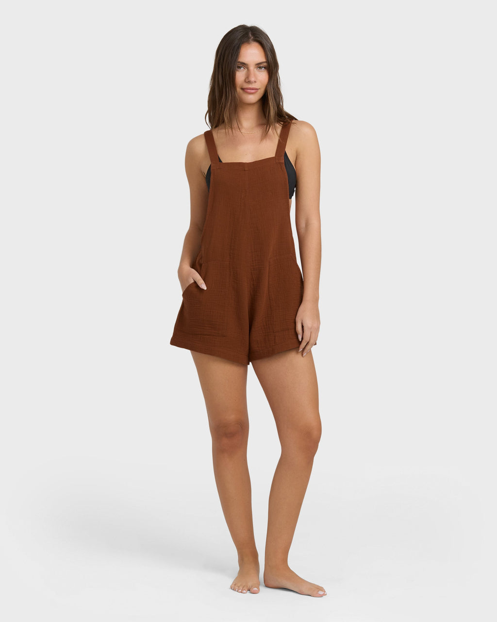 Beach Crush Romper - Cowhide