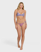 Pretty Wild Tie-Side Tanga Bikini Bottoms - Pink Sunset