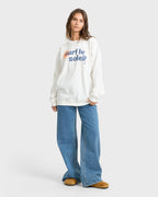 Seaside Panorama Crewneck Sweatshirt - Salt Crystal
